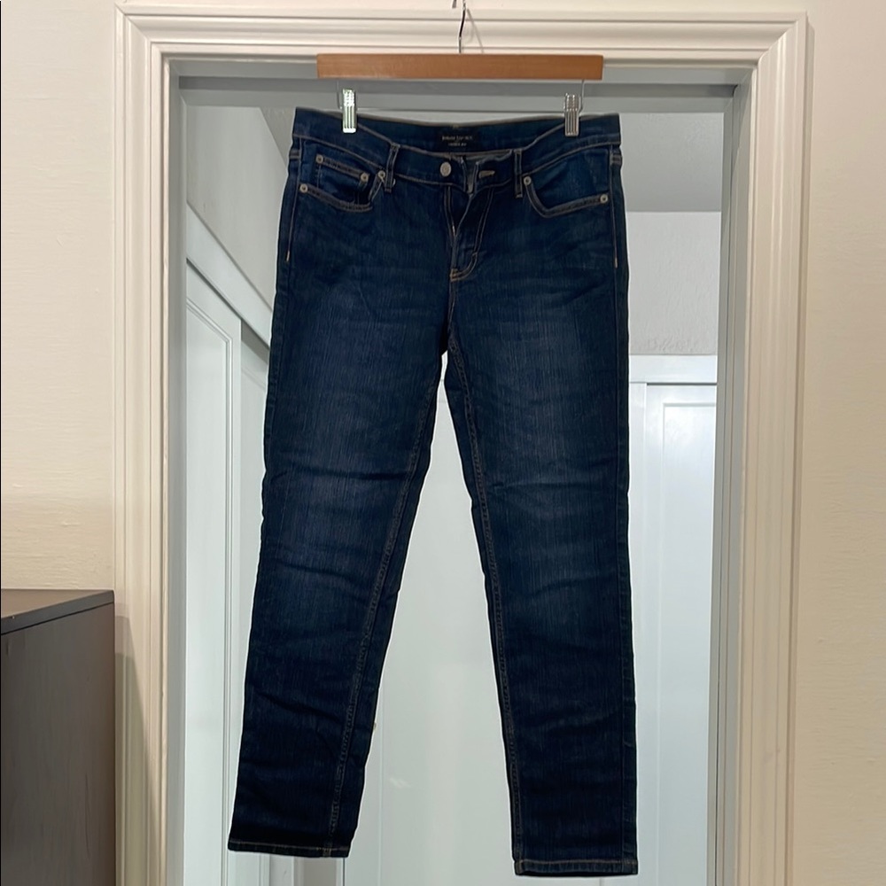 Dark Blue Denim Jeans, Girlfriend Cut